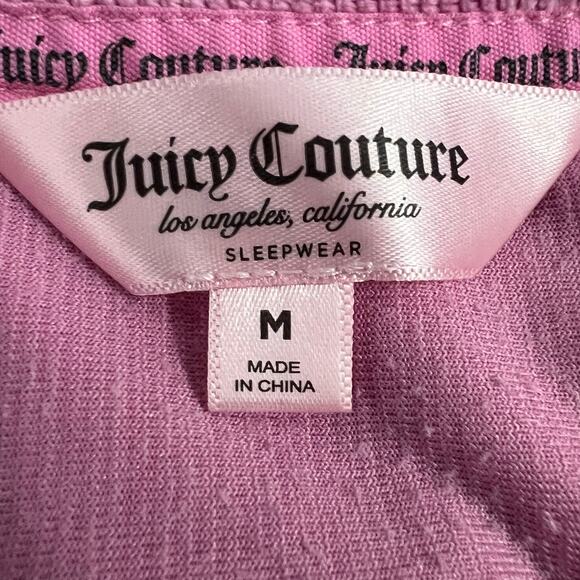 Juicy Couture Sleep Pink Jeweled Velour Sweatshirt Size Medium - Picture 5 of 6